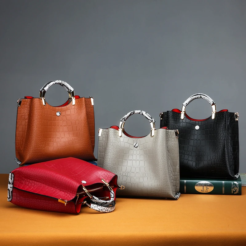 

2019 Summer Fashion Bags Ladies Luxury Bags Famous Brand Handbags Women Bags For Women 2019 Woman Wallet Purse Bag Crocodile Red