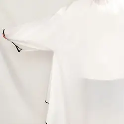 Салон-стрижки мыса Водонепроницаемый с длинным рукавом стрижка фартук Парикмахерские Ткань платье Обёрточная бумага HS11