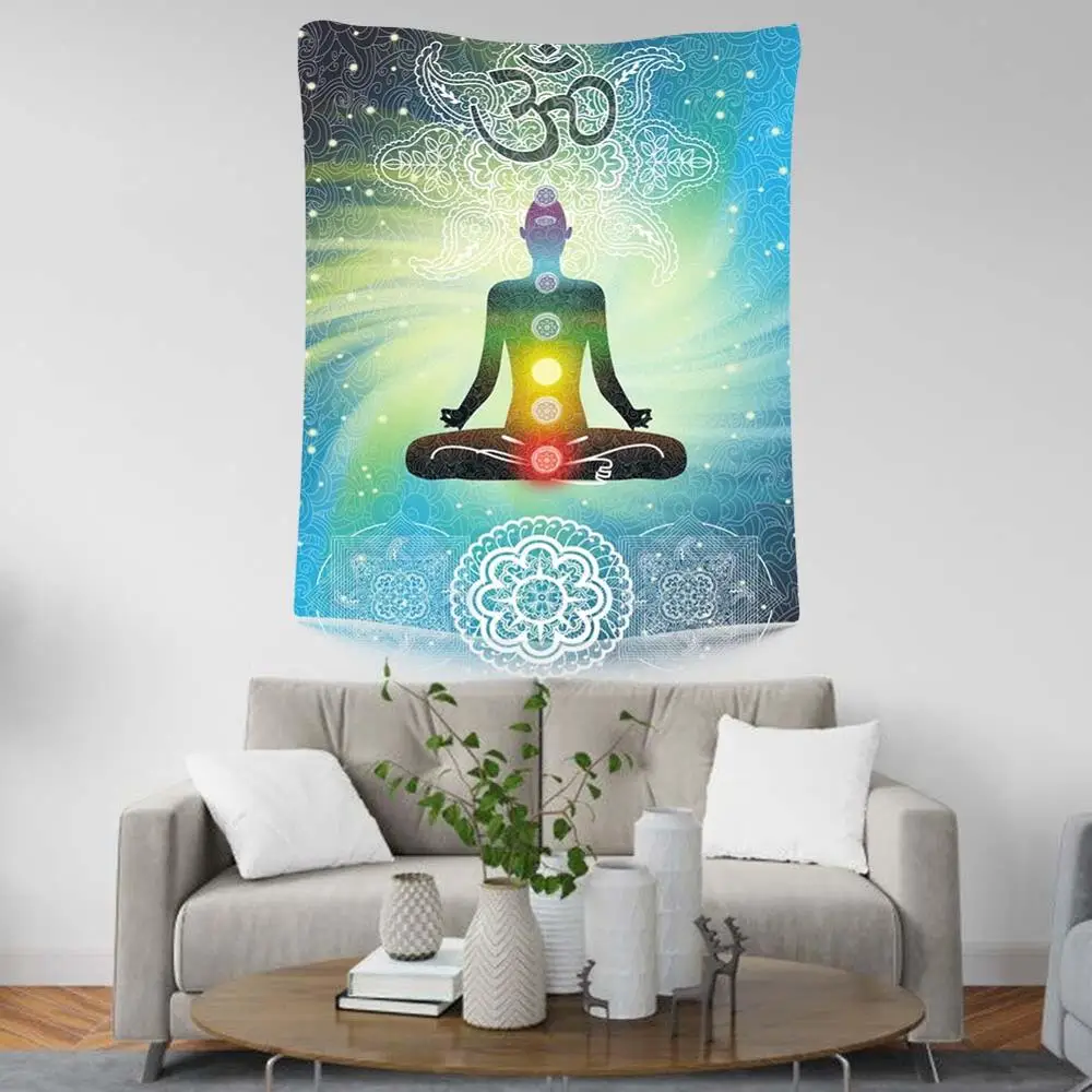 5 Boeddhisme tapijt muur chakra гобелен буддизм ковер настенный Бохо tapijt фермерский дом Декор - Цвет: 5