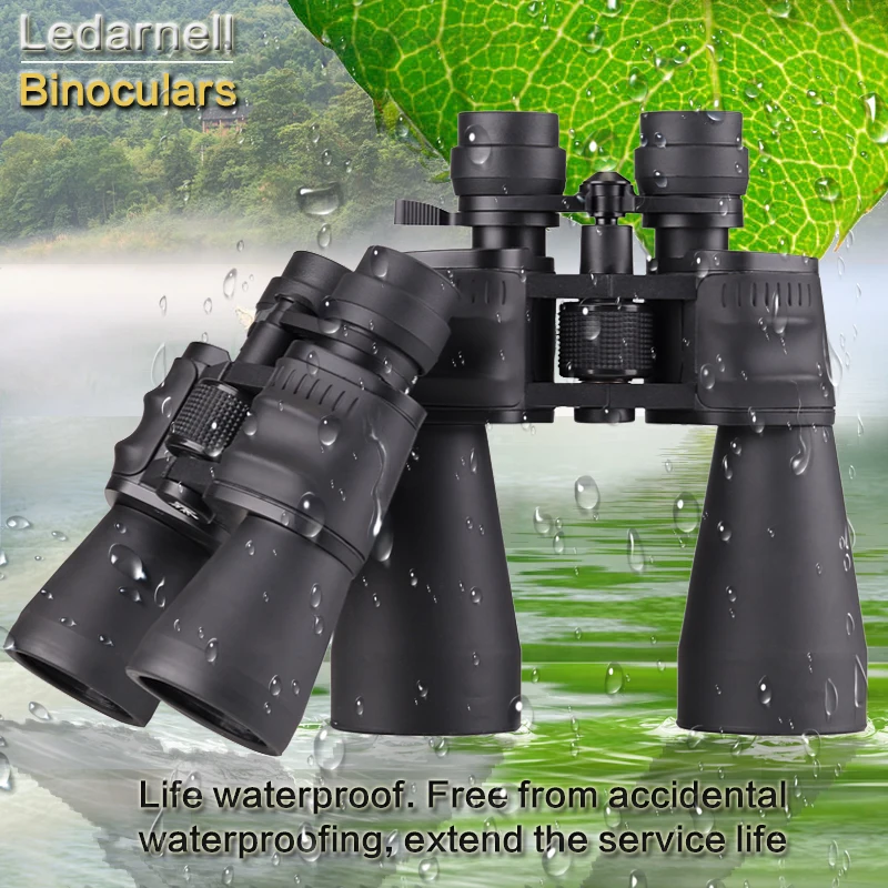 Ledarnell 10-30X50/60 زوم بصري عالي الجودة المهنية أحادي مناظير تلسكوب للصيد سفر للماء