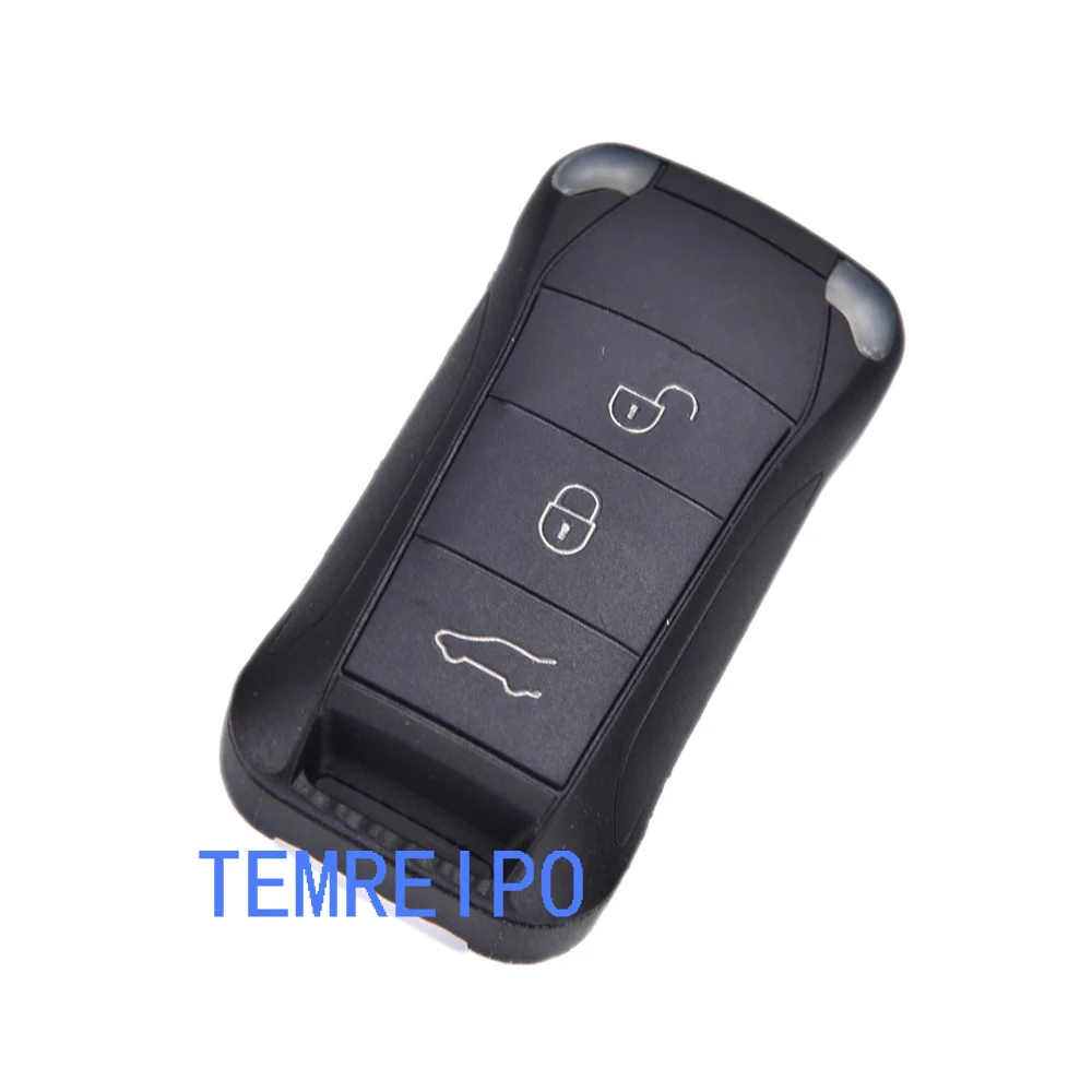 3 Button Folding Flip Remote Key Fob Case Shell for Porsche Cayenne