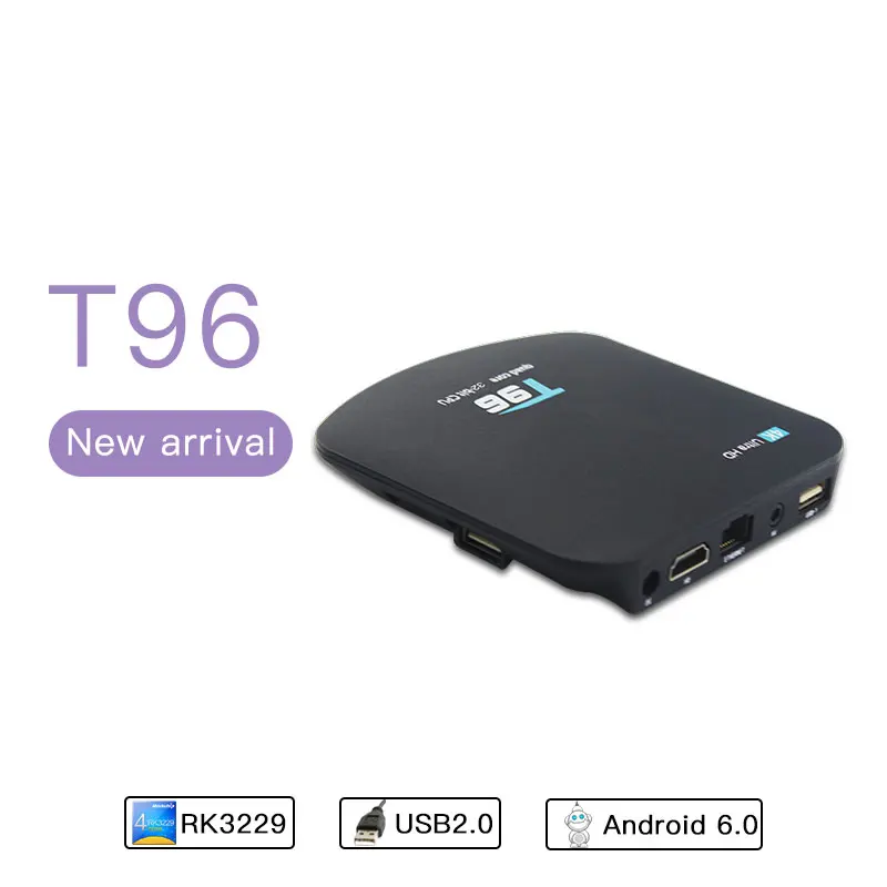 ТВ приставка Android WiFi телеприставка 4K * 2K 7 1 Интернет 1G/8G четырехъядерный 100M LAN KODI 16