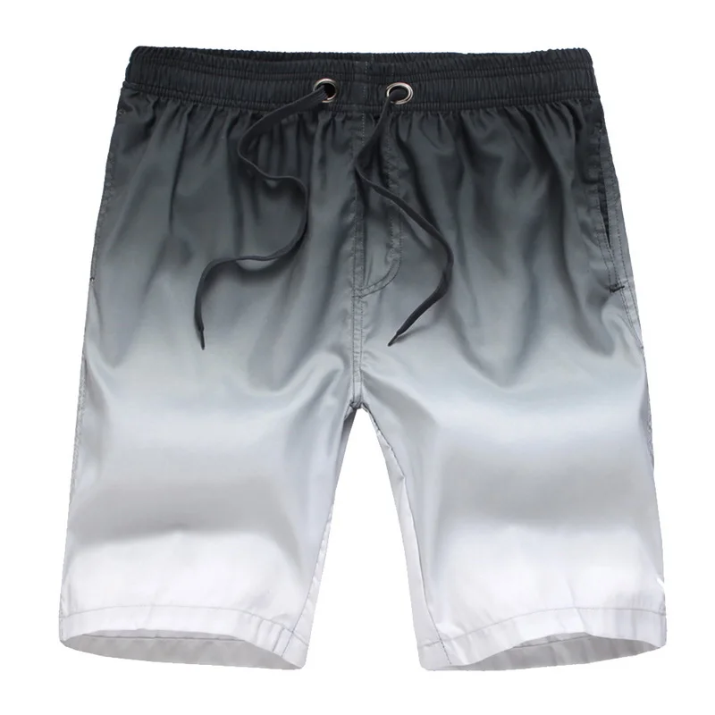

ADISPUTENT Men's Beach Shorts Summer Water Sports Trainning Surfing Trunks Quick Dry Gradient Shorts Elastic Drawstring For Male