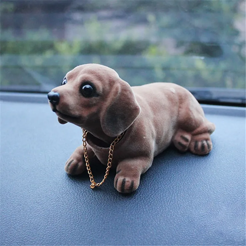  Car Ornament Nodding Dog Shakes His Head Shaking Dog Car Styling Cute Bobblehead Dog Doll For Car I
