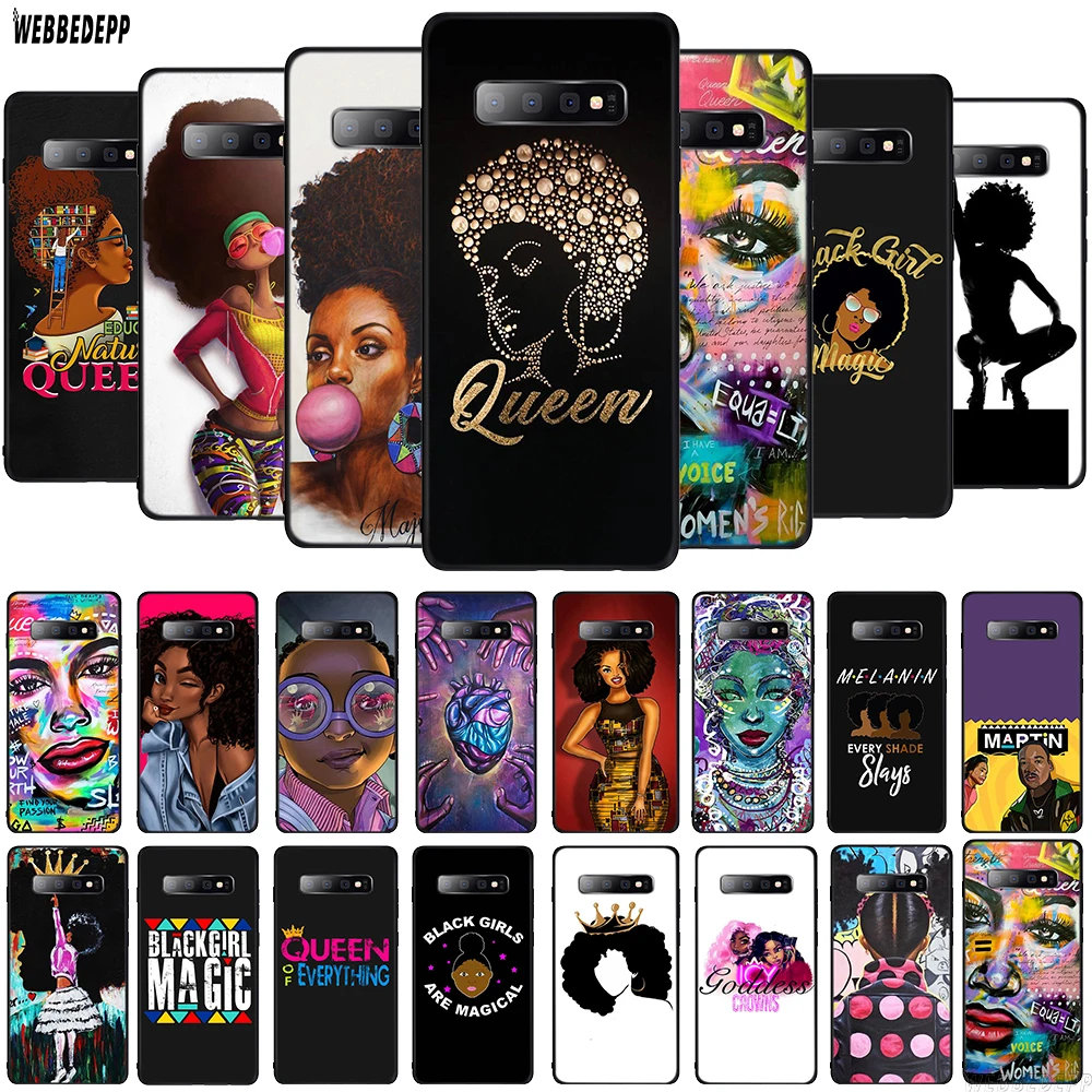 WEBBEDEPP черный женский чехол из ТПУ для Samsung Galaxy A10 A30 A40 A50 A70 A6 A8 A9 J6 2018 Note 8 9 мягкий