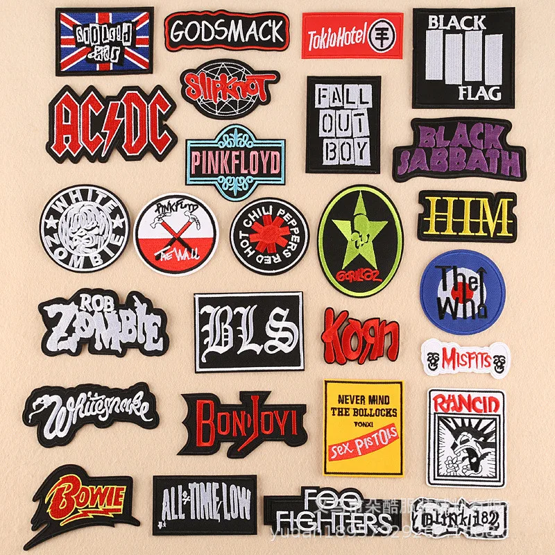 

FFLACELL Patch Badges Embroidered Applique Sewing Iron On Badge Clothes Garment Apparel Accessories