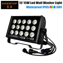 TIPTOP TP-W1515 225 Вт Мощный RGB 15x15 Вт 3в1 Светодиодный лампа для мытья стен затопление, вызванное стиральной машиной свет наружного ландшафтного освещения прямоугольной формы