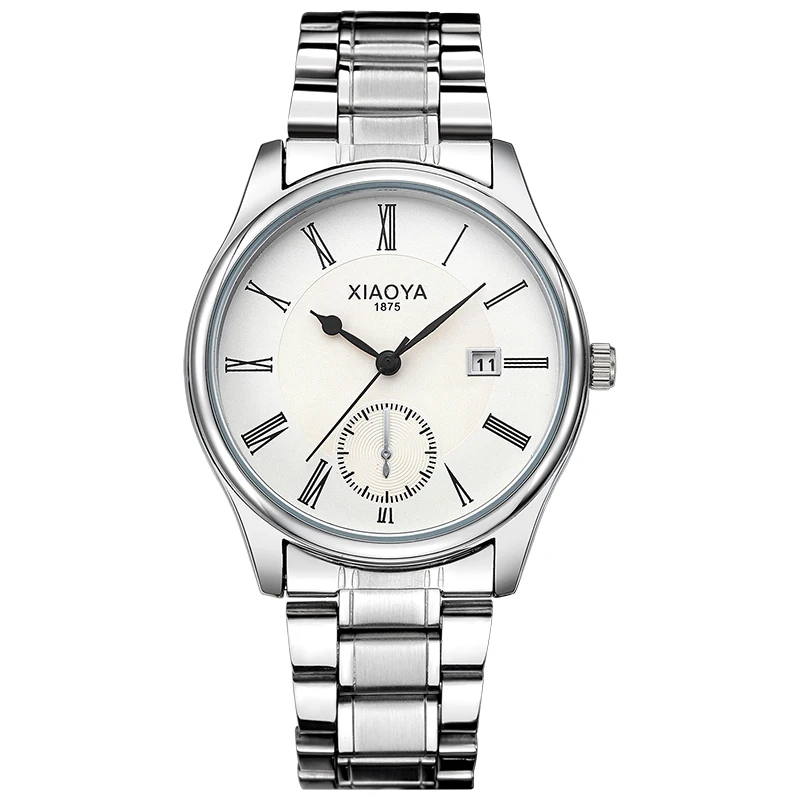 

2018 XIAOYA Brand Fashion Business Watch Men Clock stainless steel Wrist Watches Lovers Watch Women Relogio Masculino
