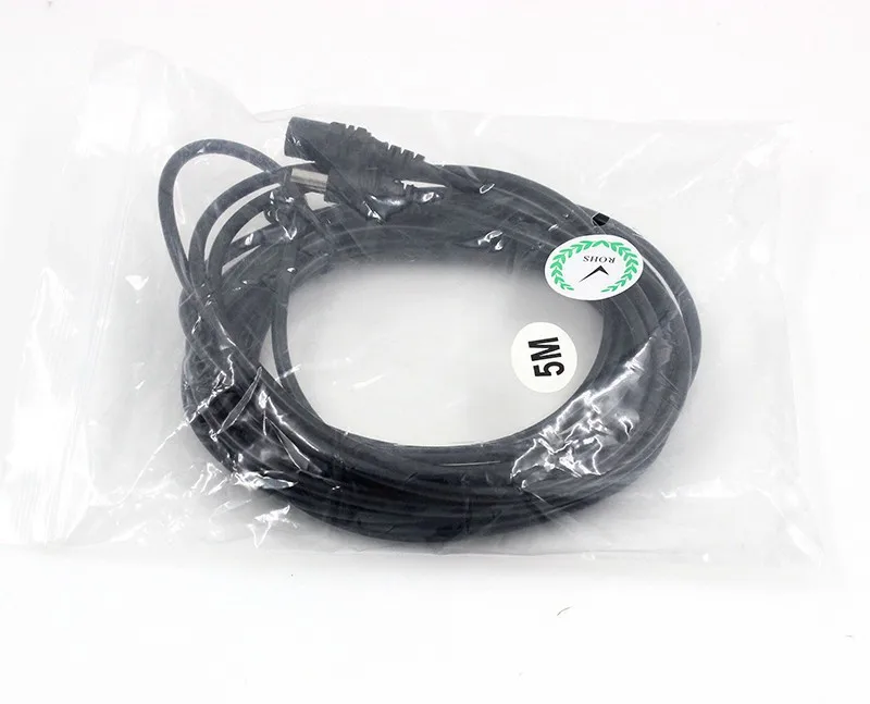 MISECU DC Power Extension Cable Jack Socket To 5.5mmx2.1mm Male Plug For CCTV Security Camera Black - 32387324127