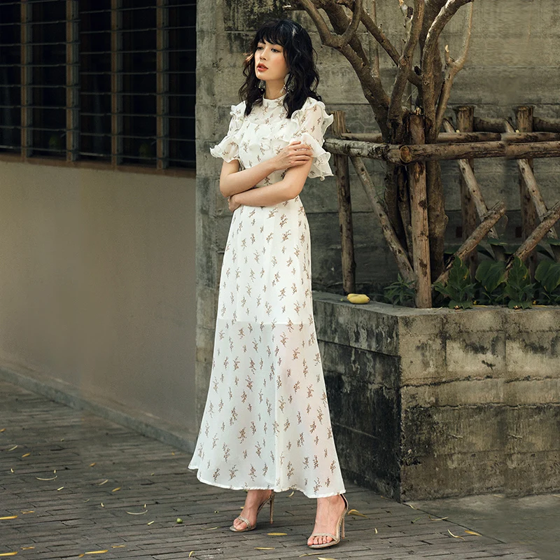 

2019 VERRAGEE Summer Long Dress