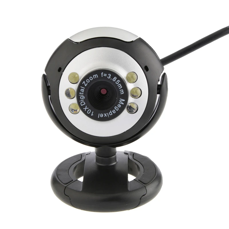 FW1S HD 12.0 MP 6 LED USB cam Camera with Mic Night Vision for