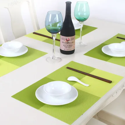 

Placemat fashion pvc dining table mat disc pads bowl pad coasters waterproof table cloth pad slip-resistant pad