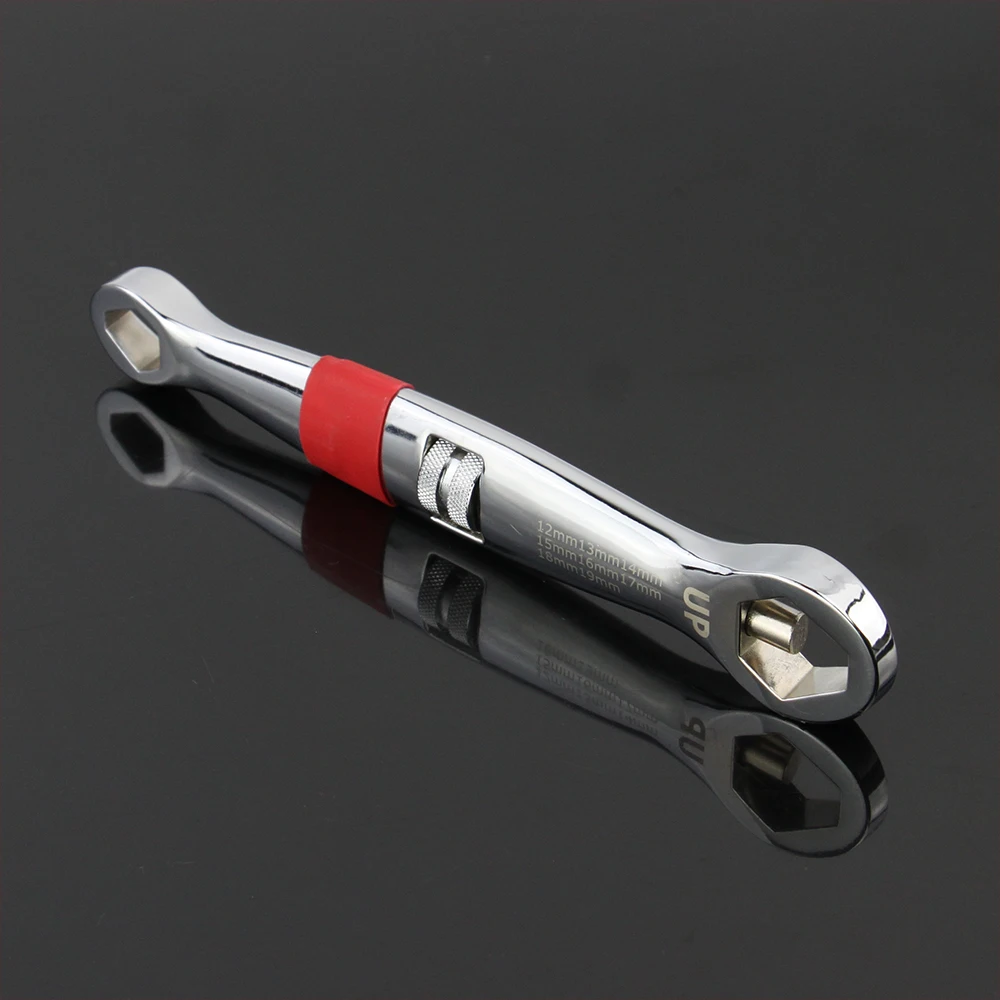

8" Universal Adjustable Combination Spanner Wrench Multi-function English Inch Wrench Manual Dual Purpose Wrench 4 ~ 19mm