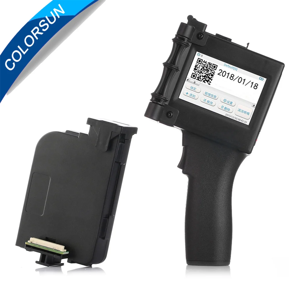 Touch Screen 600DPI Handheld Intelligent QR Inkjet Printer USB 360T Ink Date Coder Coding