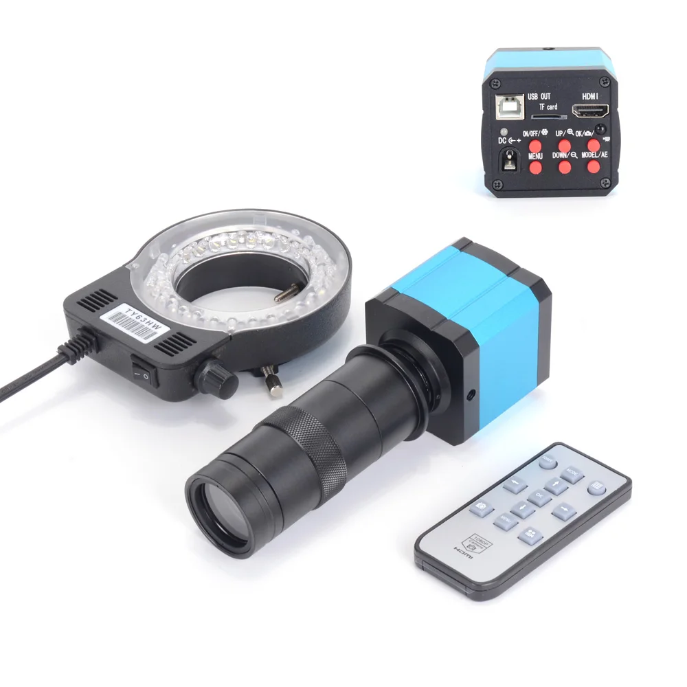 HAYEAR 14MP HDMI цифровой прибор видения промышленная камера микроскопа CCD 100X C Mount Zoom