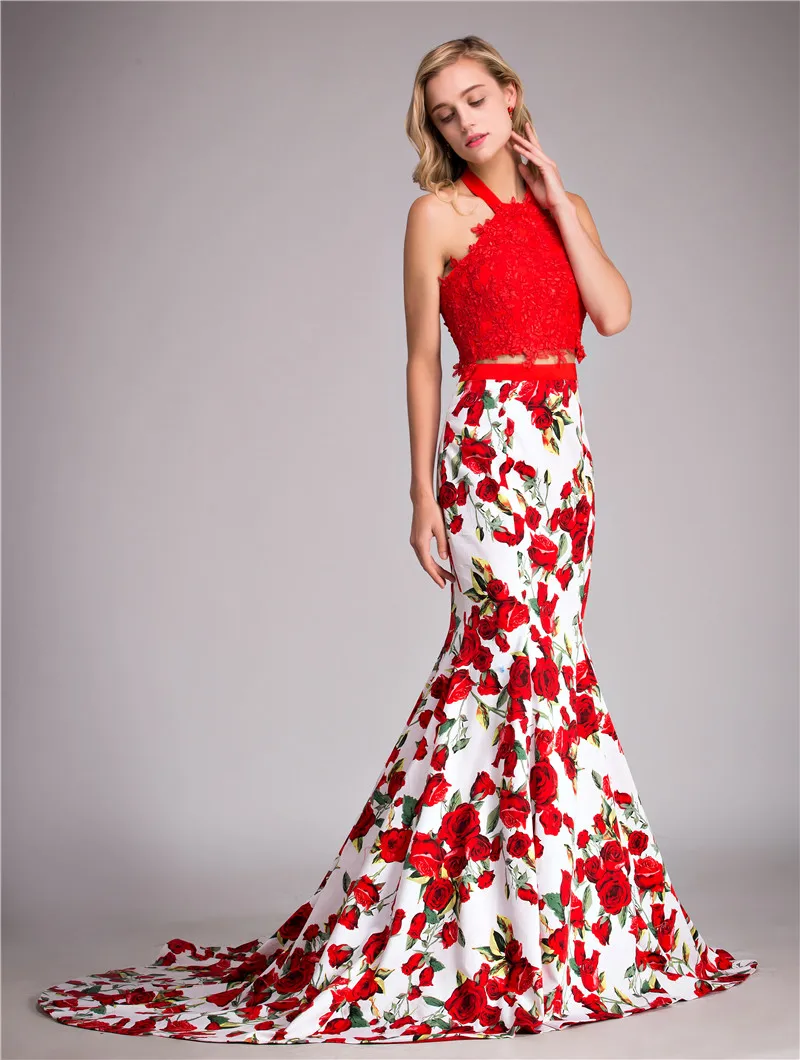 Prom Dresses 2017 Floral Print ...