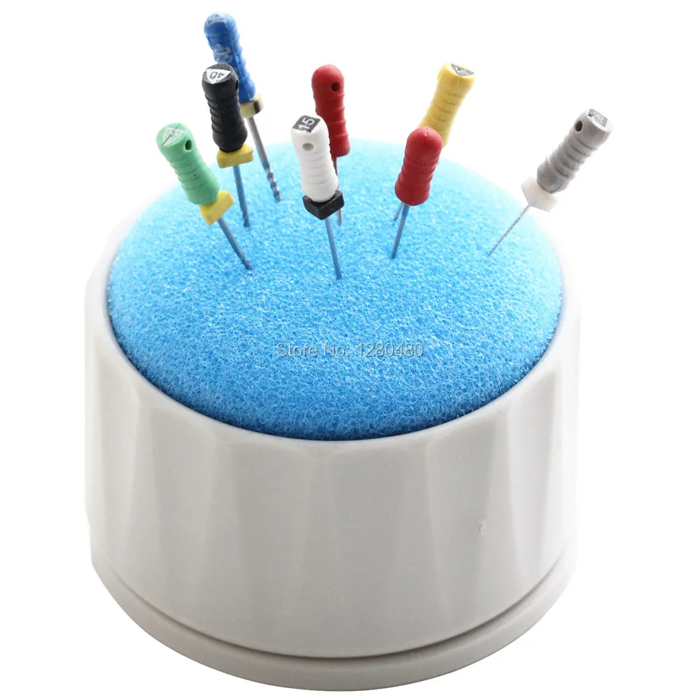Dental Equipment Round Endo Stand Cleaning Foam Sponges File Dentist