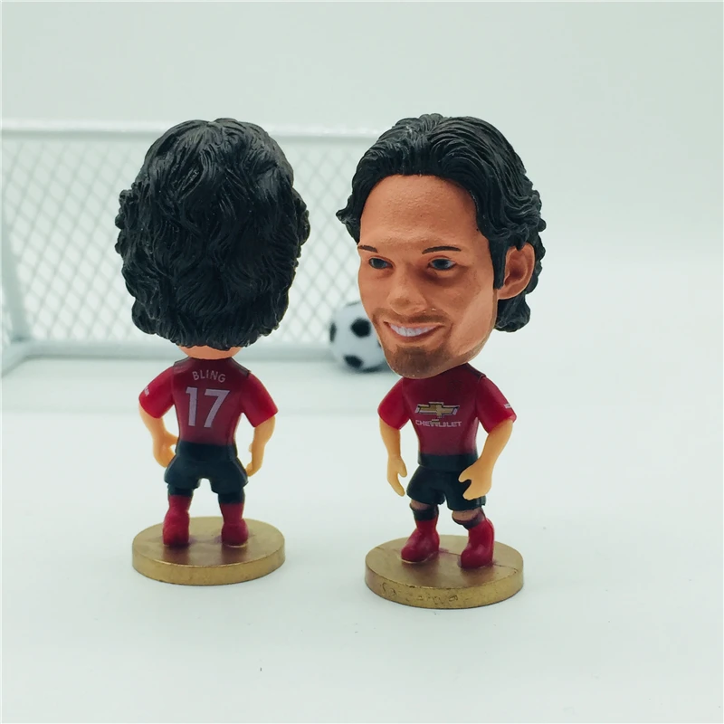 

Soccerwe Soccer Star Cartoon Doll MU# 17# Blind Figurine Red