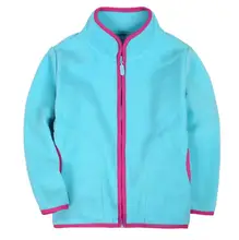 1-8Y New Kids Jackets For Girls Boys Zipper Autumn Coat Solid Cotton Fashion Outerwear Children Clothing KW-1631-4
