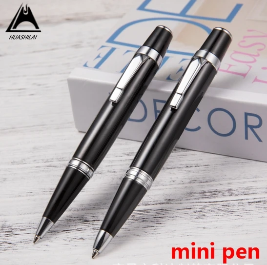 

classic Brand MB black metal mini Ballpoint pen school Office stationery luxury Writing refill Pens Gift