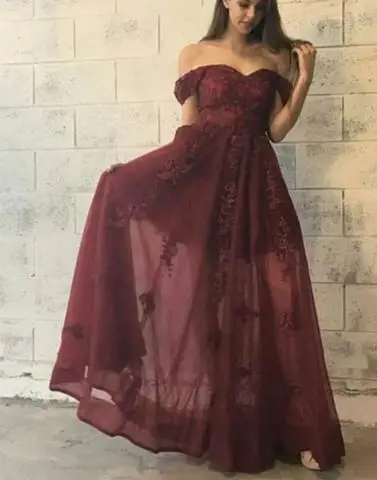 dark burgundy dress