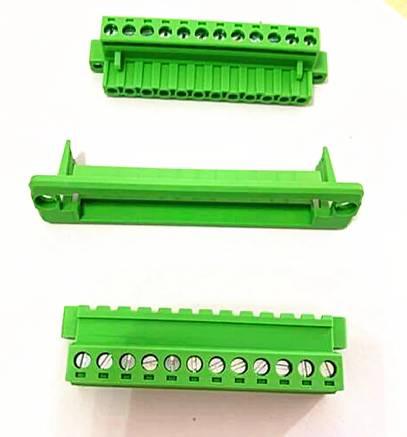 5 комплектов шаг 5.08mm-11, 12, 13, 14-19 P зеленый сквозь стену вставные мужского и женского пола подключаемого модуля медный разъем