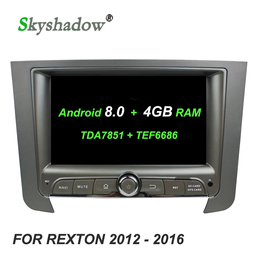 

Car DVD Player DSP IPS Android 9.0 4GB RAM Octa core Wifi Bluetooth 4.2 RDS RADIO TDA7851 GPS Map For SsangYong REXTON 2012-2016