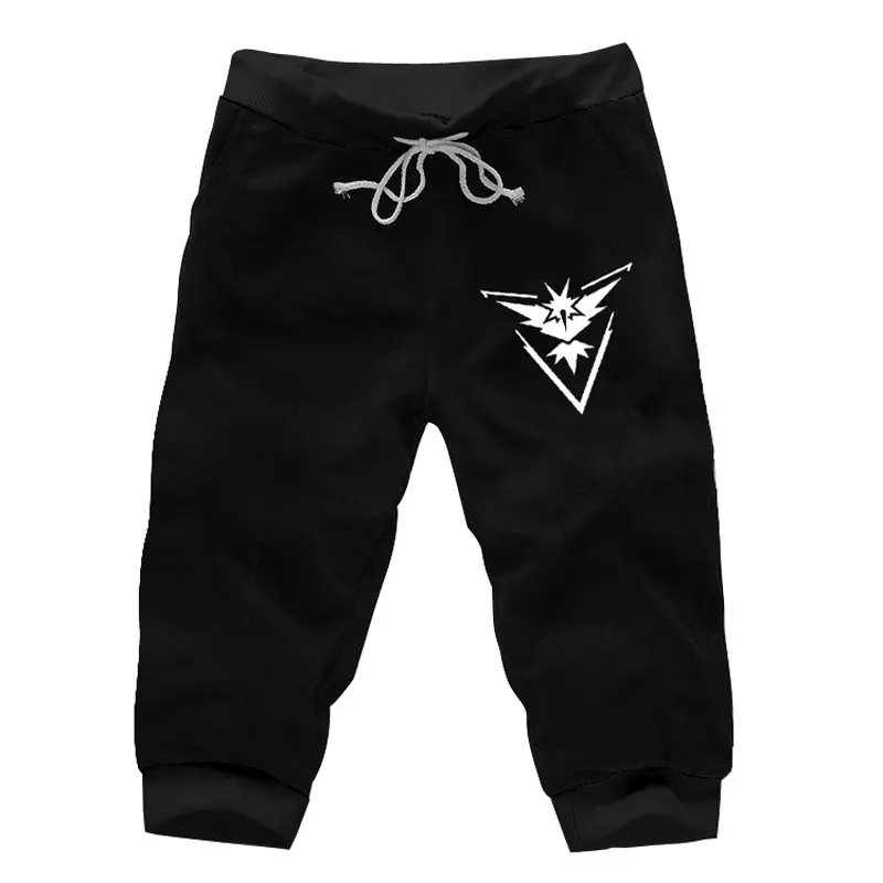 Аниме Instinct Team Mystic Valor Gengar шорты с черепом до колена тренажерные залы хлопковые повседневные короткие спортивные шаровары костюм с карманами брюки