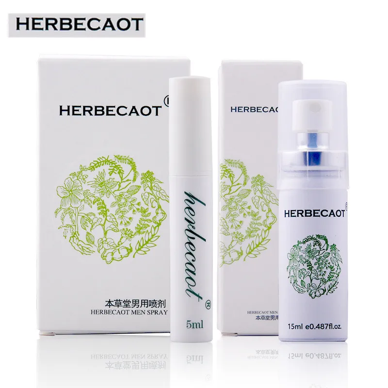 Секс товары для взрослых Herbecaot мужской секс спрей лучший удлинитель пениса