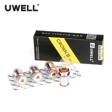 5 упаковок 20 шт UWELL CROWN 3 CROWN III катушки 0,25 Ом/0.4ом/0.5ом 55-90 Вт для CROWN III Танк для IRONFIST комплект Прямая поставка