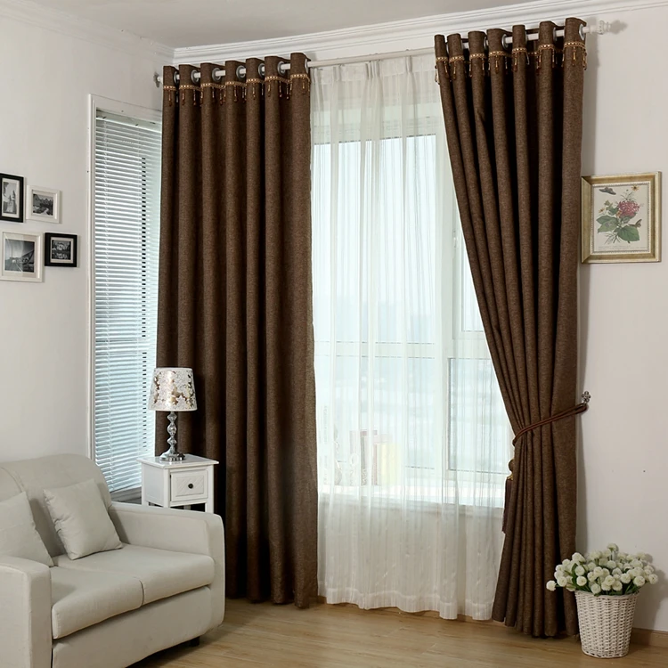 CL LSS 015 Hot Style Solid color quality window screening curtain full
