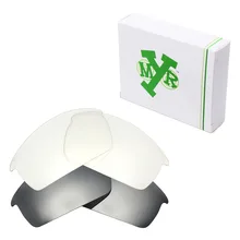 2 пары mryok Замена Оптические стёкла для Oakley Bottlecap Солнцезащитные очки для женщин Серебряный Титан& HD Ясно