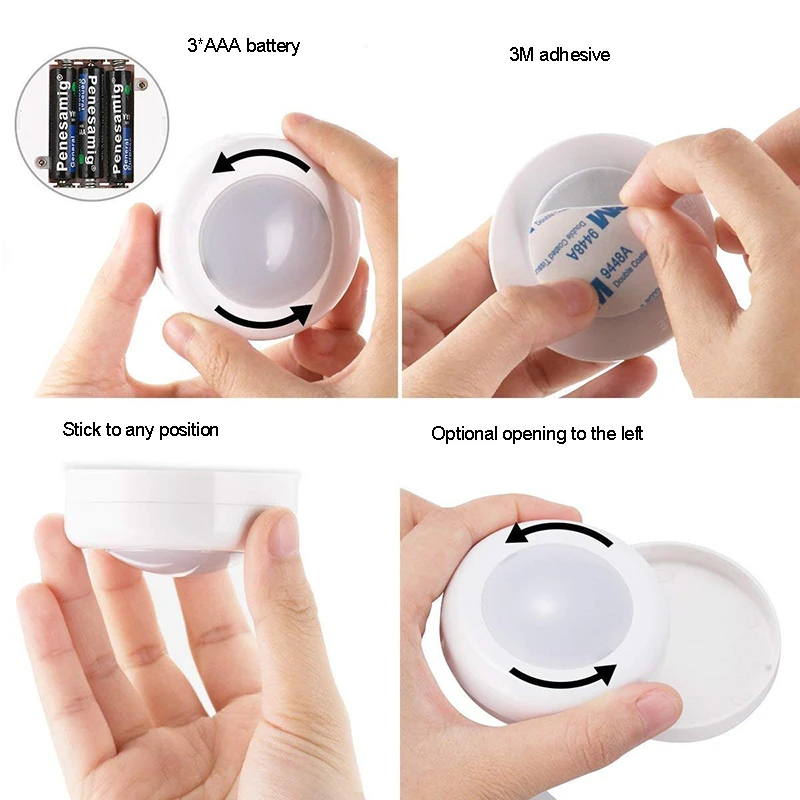  fill light white warm white led lamp 2 color night light closet decorative light with remote contro - 32965156990