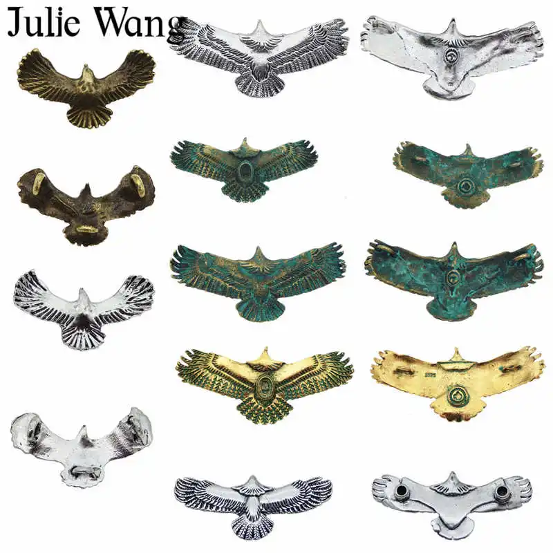 Julie Wang 7 шт. смешанные винтажные летающие амулет Орел птица ожерелье