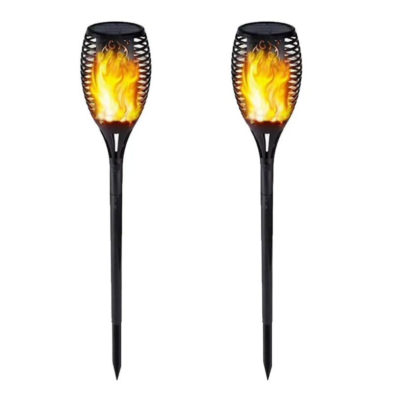 

4PCS/2 Pcs Solar Light Flame Outdoor Induction Light Garden Garden Insert The Ground Light Decorative Landscape Light Outdoor To