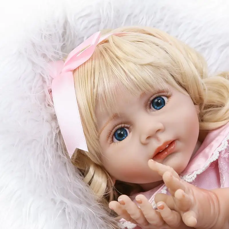 60cm Lifelike Reborn Baby Dolls Princess Babies Doll Vinyl Body So Truly Girl Model Doll For Toddler bebe Toy Gifts 60cm Lifelike Reborn Baby Dolls Princess Babies Doll Vinyl Body So Truly Girl Model Doll For Toddler bebe Toy Gifts