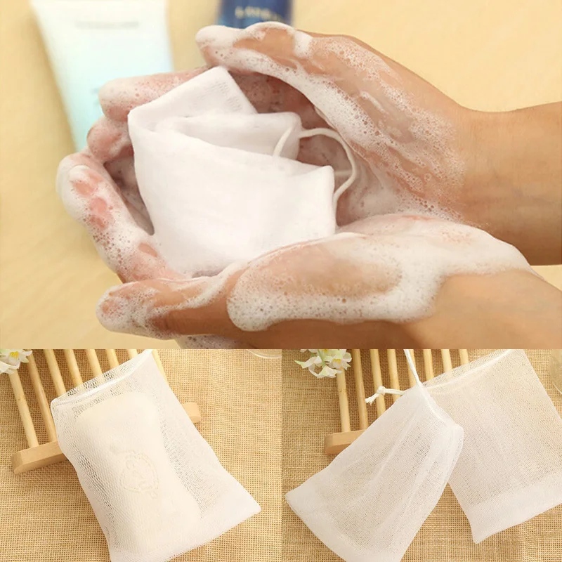 

Soap bl ister mesh double-layer soap net Foaming Net easy bubble mesh bag