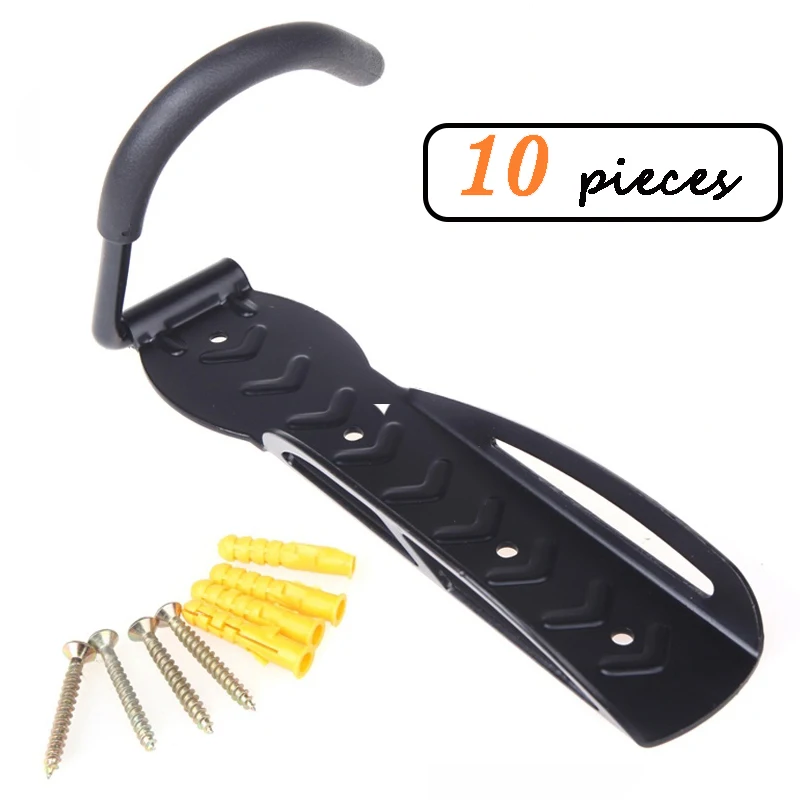 

Lankeleisi bicycle hook rack hanger bike steel wall stand holder 30kg weight bike Wall Mount Rack Stands wall racks 10 pack