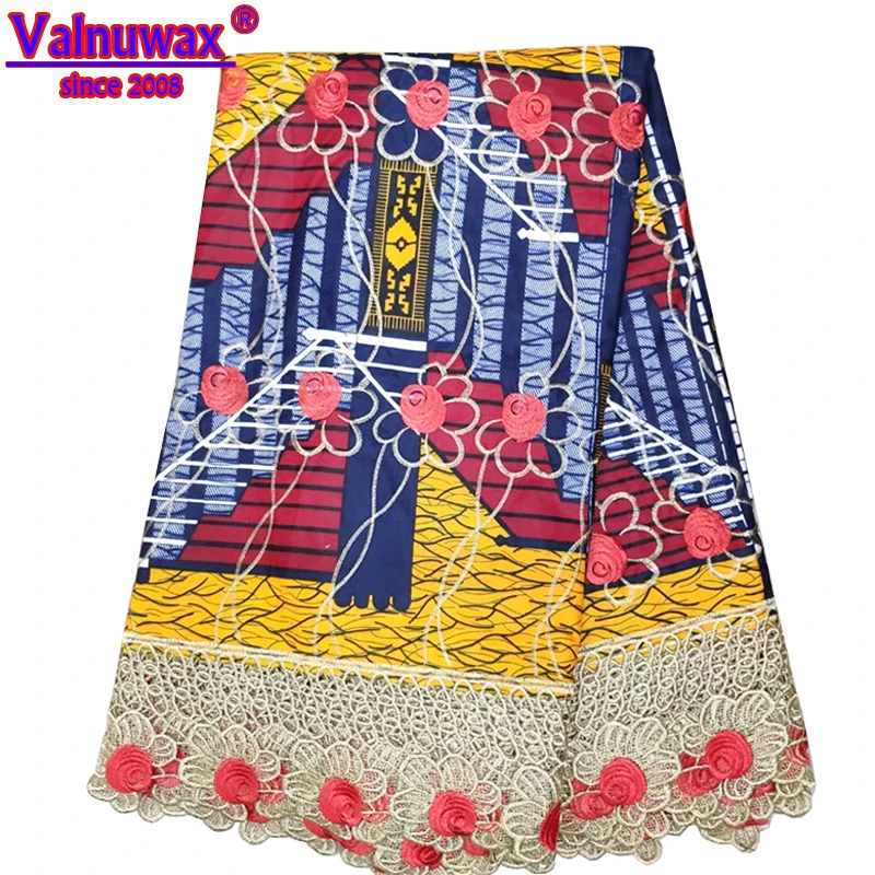 

2019 High-End Lace Fabric Ankara Wax Lace Fabric, African Lace Fabric, New Wax Cord Lace For Women Wedding Party Dress KW-L15#