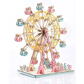 

3d Wooden Puzzle Self-Assembly Toy Gift Step-By-Step Instructions Woodcraft Construction Kit Game Assembly Toy