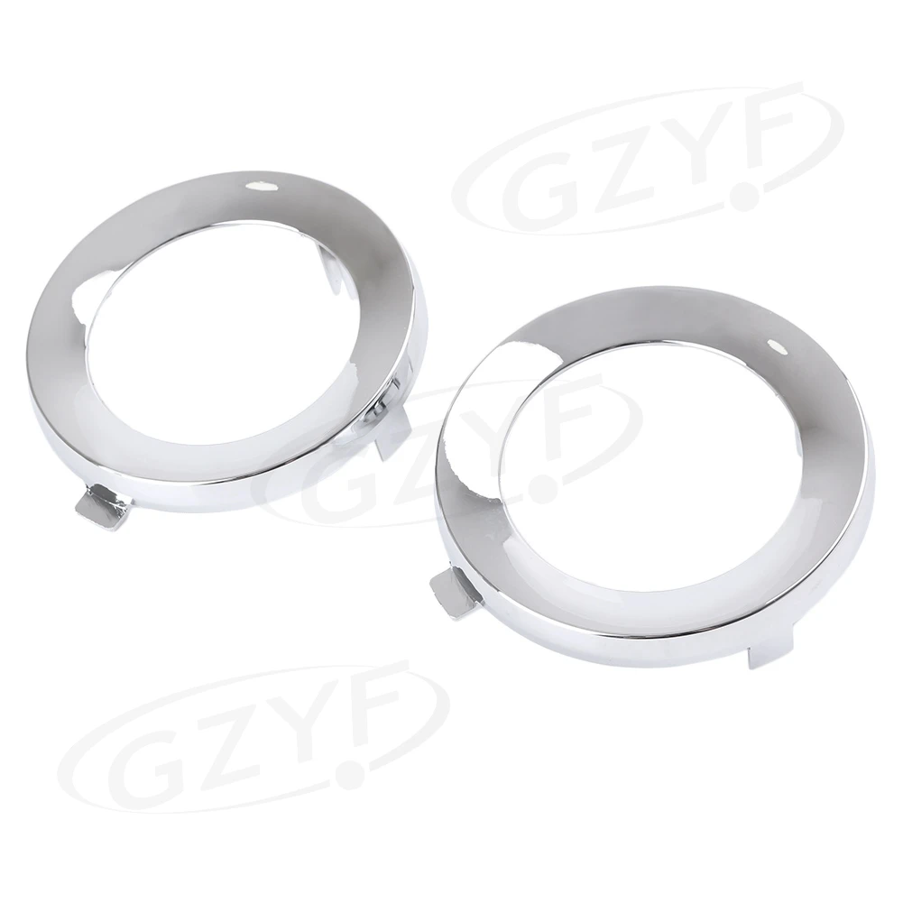 2PCS Driving Fog Light Lamp Cover Trim Ring For 2009-2013 Subaru Forester Chrome 57731SC000