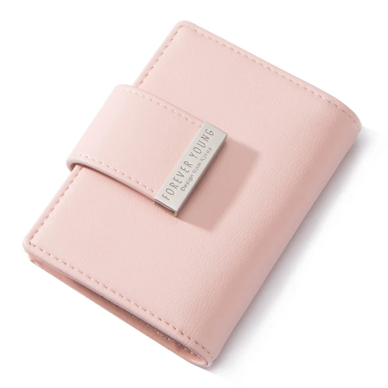 WEICHEN 20 Slots Women Card Holders Brand Designer Ladies Credit Card Wallet Female Fashion Leather Business Card Cover Case NEW - Цвет: Pink