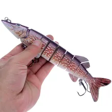 1шт 9 секций swimbait Рыбалка приманки 20 см/66 г жесткие приманки искусственные 7 цвета воблера воблер рыболовные снасти