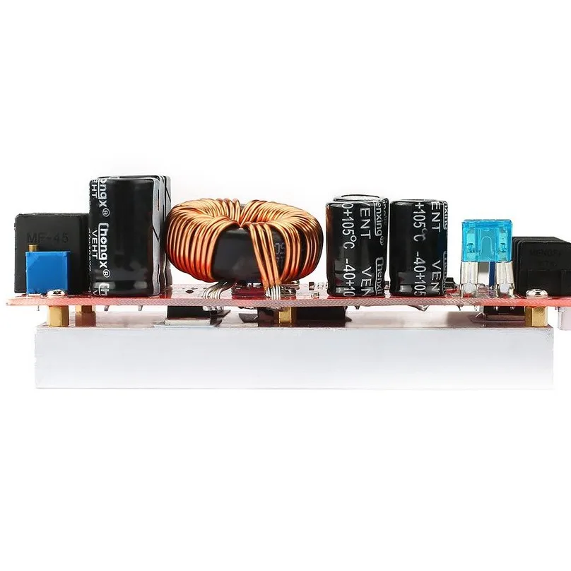 Портативный 1200 W Постоянный Boost постоянного тока преобразователь Питание Повышающий Модуль 10 в-60 в 20A Вход 12 V-80 V Выход