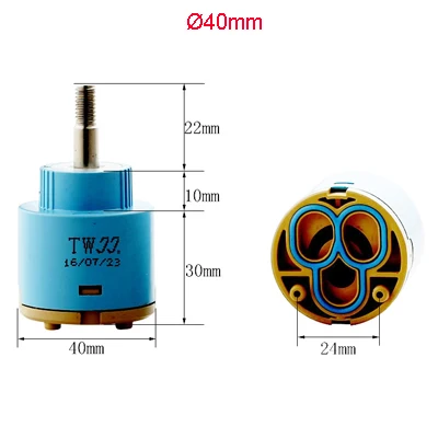 Высокое качество 25 до 40 мм кран пластиковый керамический картридж L17110 - Цвет: Черный