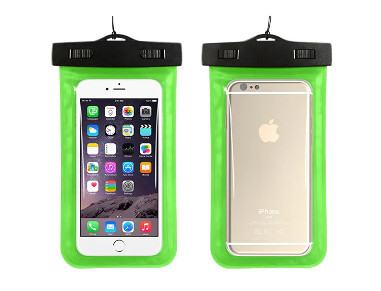 ПВХ Водонепроницаемый Дайвинг сумка для Samsung Galaxy J1 J7 J3 J5 J7 A8 A9 S7 Edge Plus N7505 Примечание 3 5 мобильный телефонный чехол Чехол - Цвет: Green