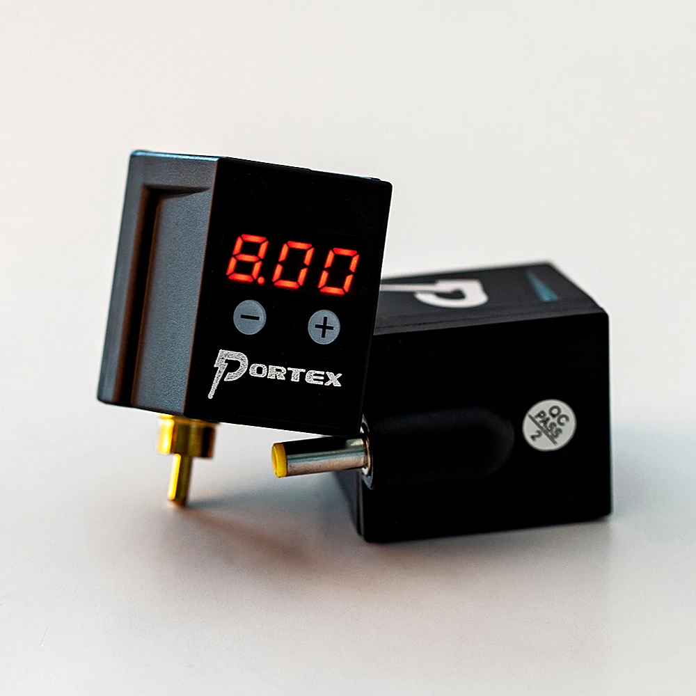  Portex Portable Mini wireless Rechargeable Battery Tattoo Power Supply with LED-Digital Display for