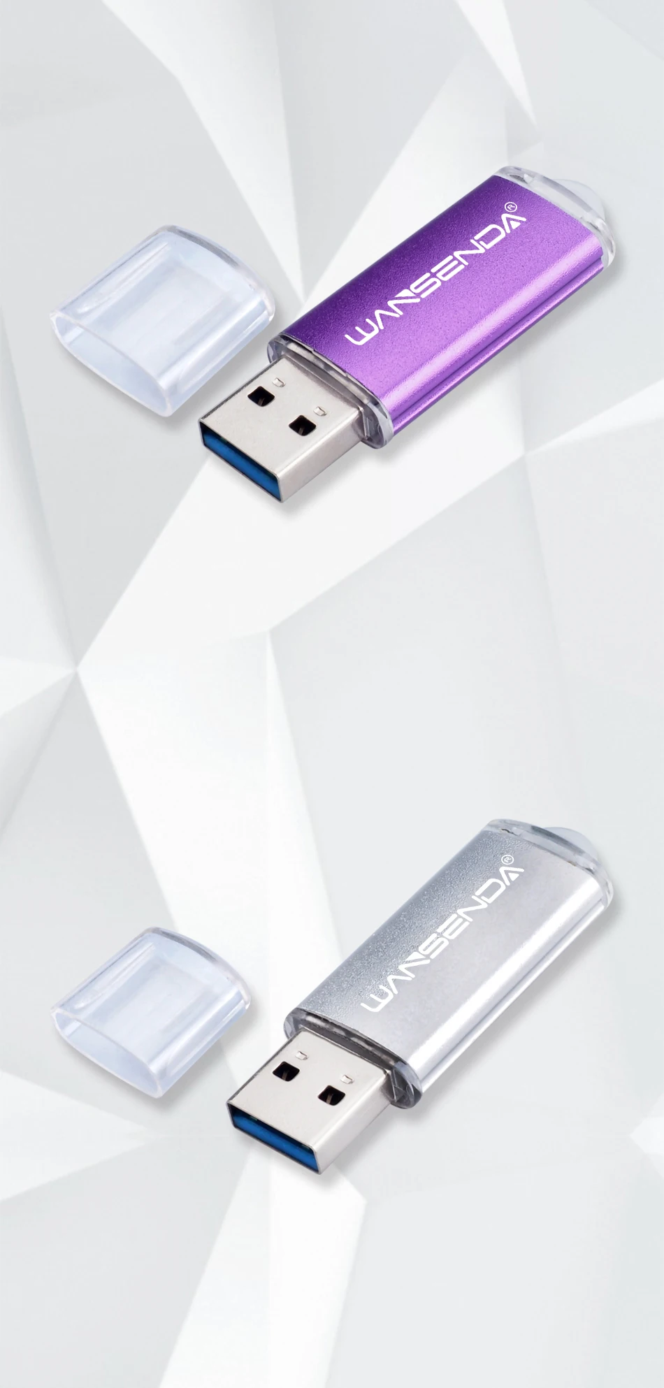 Новинка WANSENDA, Usb 3,0, Usb флеш-накопитель, металлическая ручка, 256 ГБ, 128 ГБ, 64 ГБ, 32 ГБ, 16 ГБ, 8 ГБ, флешка, USB 3,0, карта памяти, флэш-диск