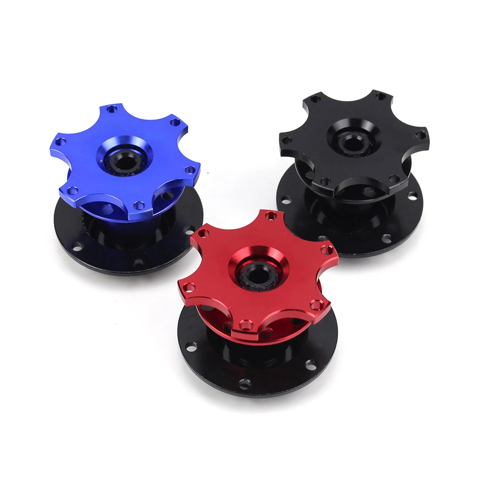 350mm Neo Chrome Deep Dish PVC Leather Steering Wheel Hub Kit For Civic 92-95 EG