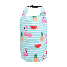 10L водонепроницаемая сумка рюкзак Фламинго пляжные сумки для плавания Открытый сухой мешок для хранения Каякинг дрейфующий речной поход сумка женская